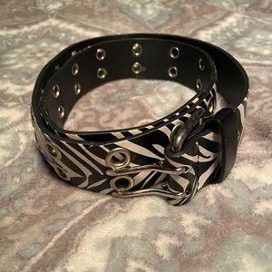 zebra print belt